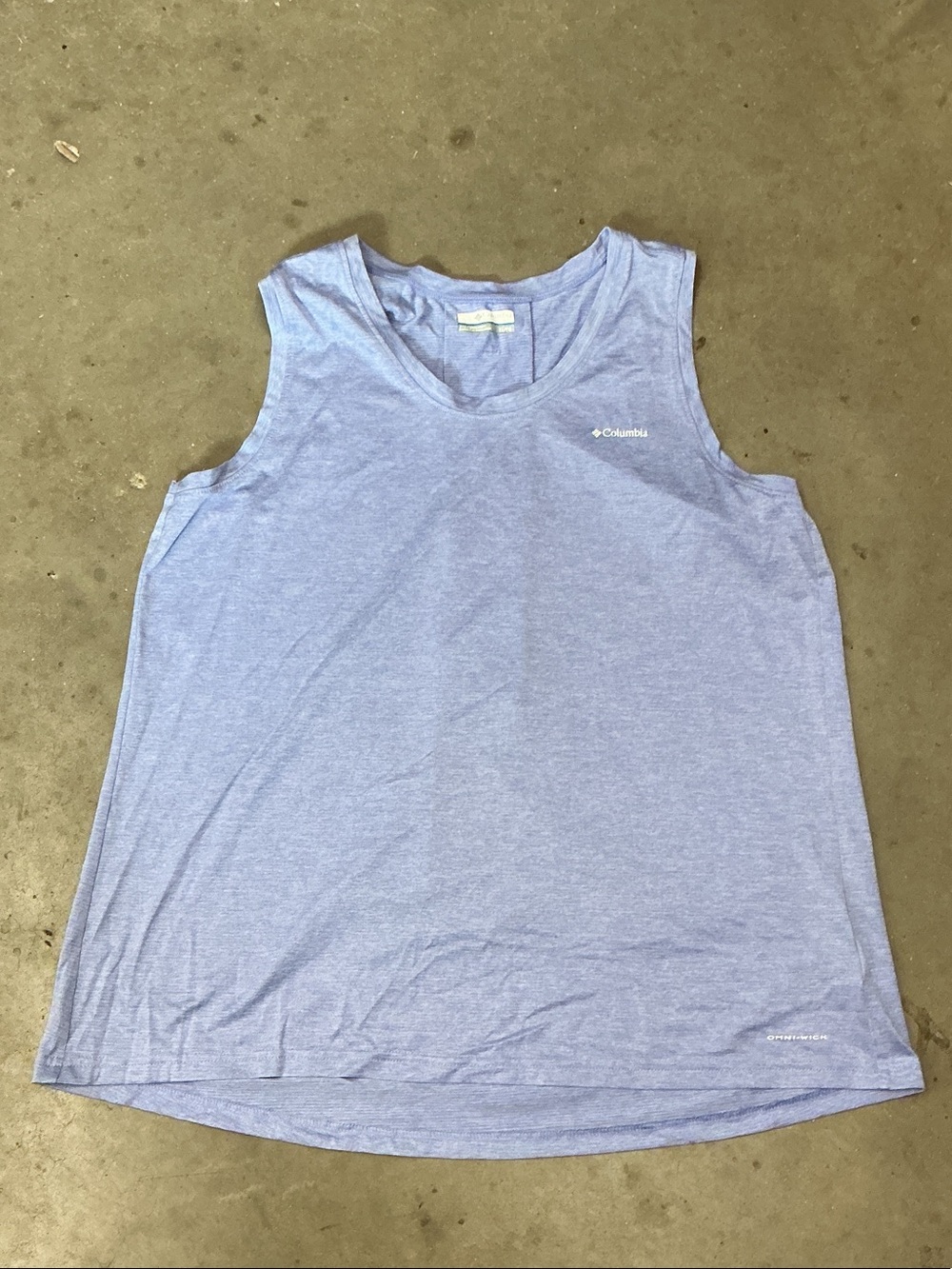 Columbia Women's Heather Light Blue Athletic Tank
